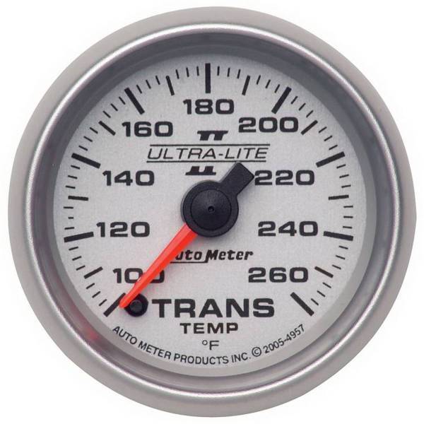 Autometer - AutoMeter GAUGE TRANSMISSION TEMP 2 1/16in. 100-260deg.F DIGITAL STEPPER MTR ULTRA-LI - 4957