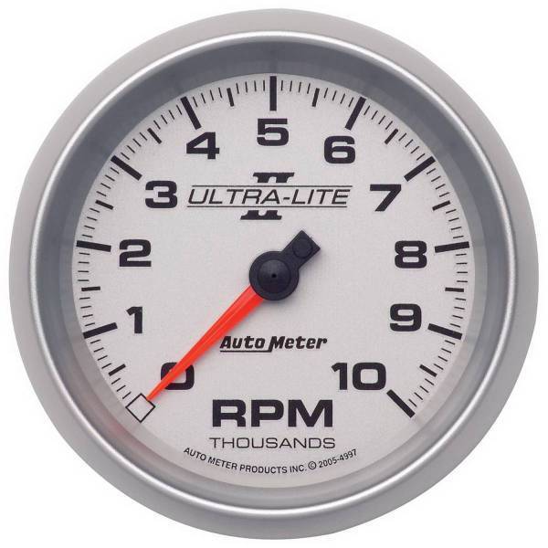 Autometer - AutoMeter GAUGE TACHOMETER 3 3/8in. 10K RPM IN-DASH ULTRA-LITE II - 4997