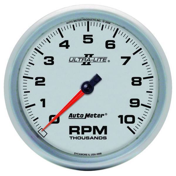 Autometer - AutoMeter GAUGE TACHOMETER 5in. 10K RPM IN-DASH ULTRA-LITE II - 4998