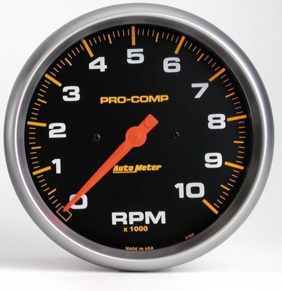 Autometer - AutoMeter GAUGE TACHOMETER 5in. 10K RPM IN-DASH PRO-COMP - 5160
