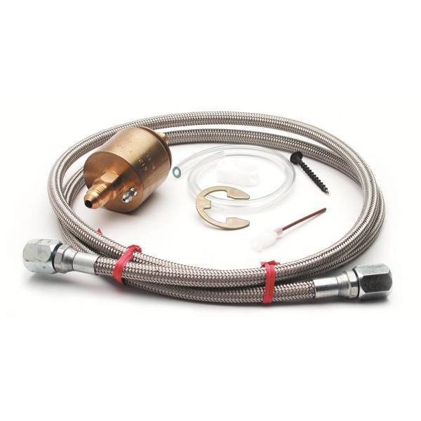 Autometer - AutoMeter FUELP ISOLATOR KIT FOR 100PSI GA BRASS INCL. 4FT. #4 BRAIDED STAINLESS LINE - 5282