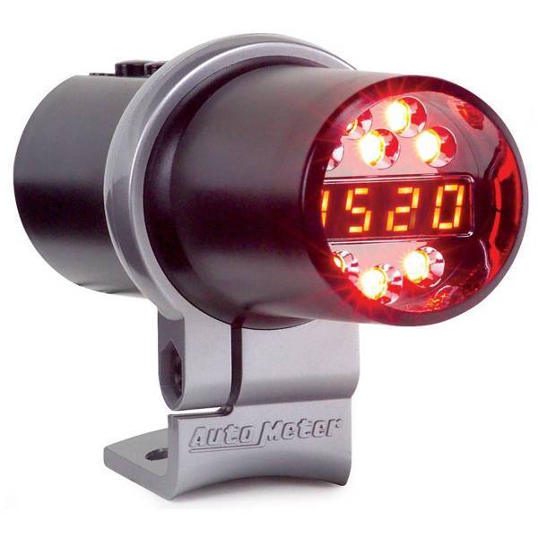Autometer - AutoMeter SHIFT LIGHT DIGITAL W/AMBER LED BLACK PEDESTAL MOUNT DPSS LEVEL 1 - 5343