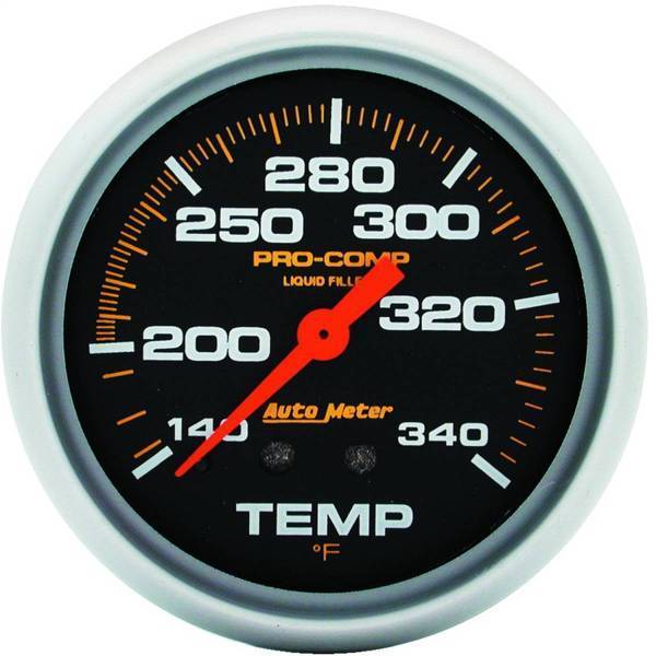 Autometer - AutoMeter GAUGE TEMPERATURE 2 5/8in. 140-280deg.F LIQUID FILLED MECH 8FT. PRO-COMP - 5435