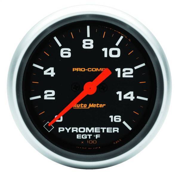 Autometer - AutoMeter GAUGE PYROMETER (EGT) 2 5/8in. 1600deg.F DIGITAL STEPPER MOTOR PRO-COMP - 5444