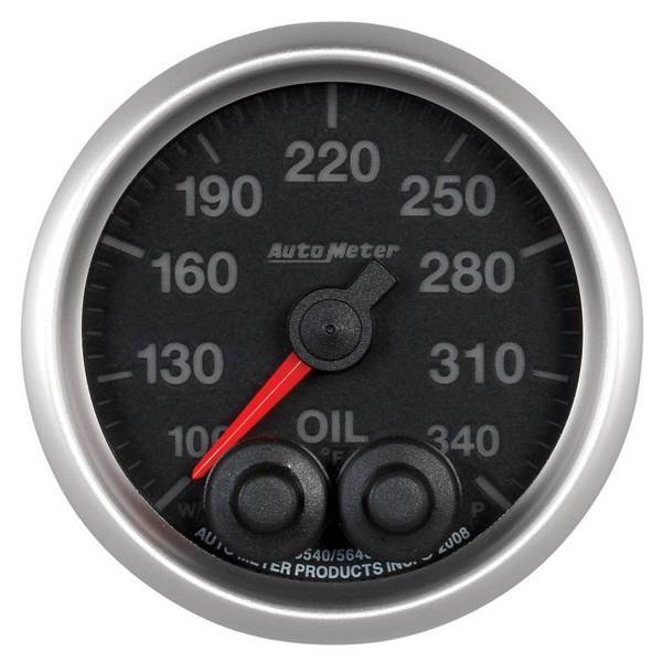 Autometer - AutoMeter GAUGE OIL TEMP 2 1/16in. 340deg.F STEPPER MOTOR W/PEAK/WARN ELITE - 5640