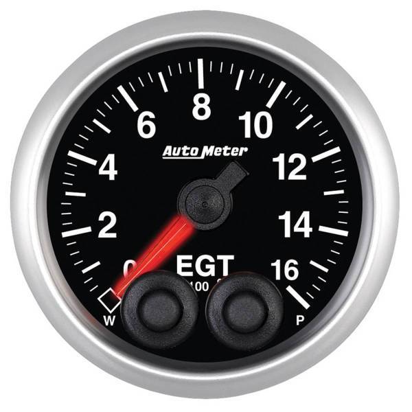 Autometer - AutoMeter GAUGE PYRO. (EGT) 2 1/16in. 1600deg.F STEPPER MOTOR W/PEAK/WARN ELITE - 5646
