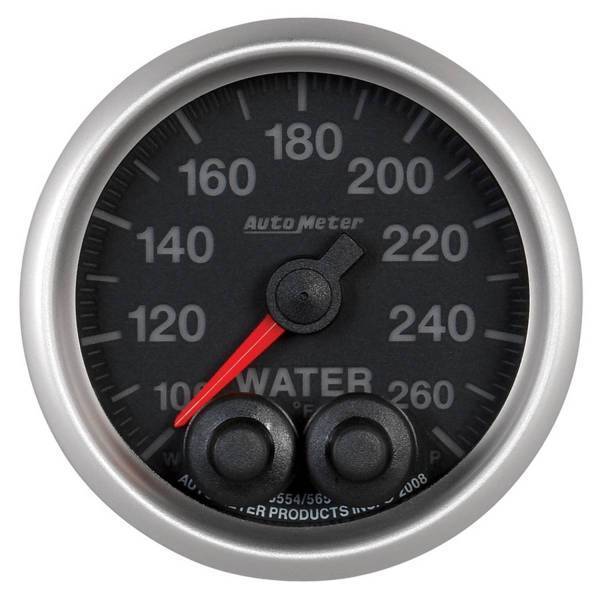 Autometer - AutoMeter GAUGE WATER TEMP 2 1/16in. 260deg.F STEPPER MOTOR W/PEAK/WARN ELITE - 5654