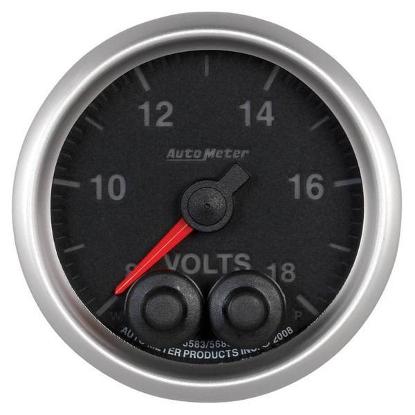 Autometer - AutoMeter GAUGE VOLTMETER 2 1/16in. 18V DIGITAL STEPPER MOTOR W/PEAK/WARN ELITE - 5683