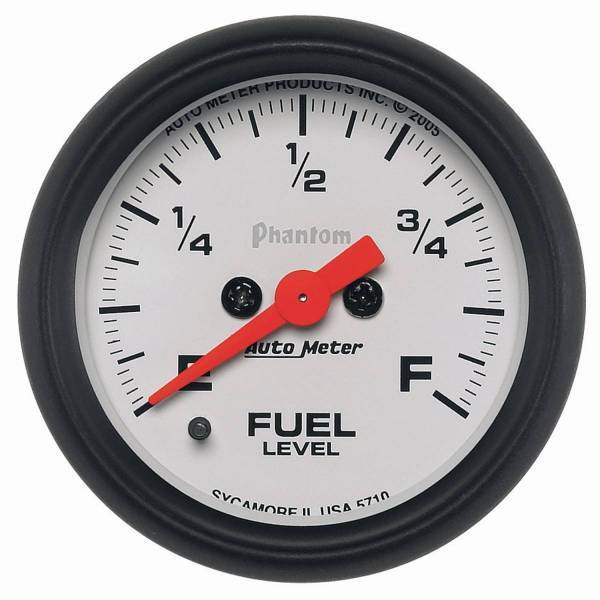 Autometer - AutoMeter GAUGE FUEL LEVEL 2 1/16in. 0-280O PROGRAMMABLE PHANTOM - 5710