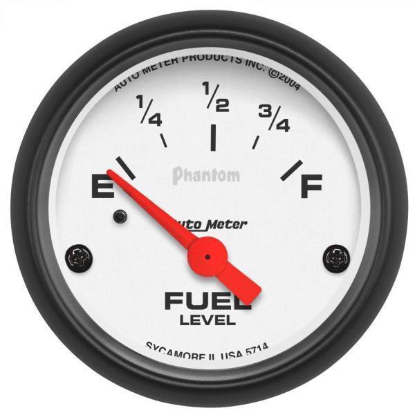 Autometer - AutoMeter GAUGE FUEL LEVEL 2 1/16in. 0OE TO 90OF ELEC PHANTOM - 5714