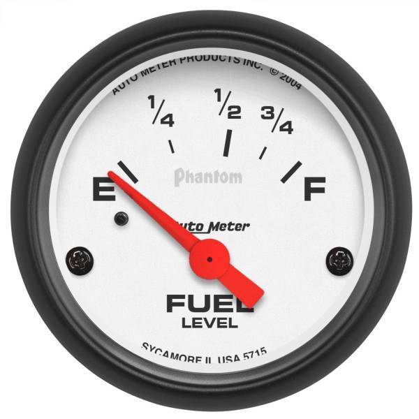 Autometer - AutoMeter GAUGE FUEL LEVEL 2 1/16in. 73OE TO 10OF ELEC PHANTOM - 5715