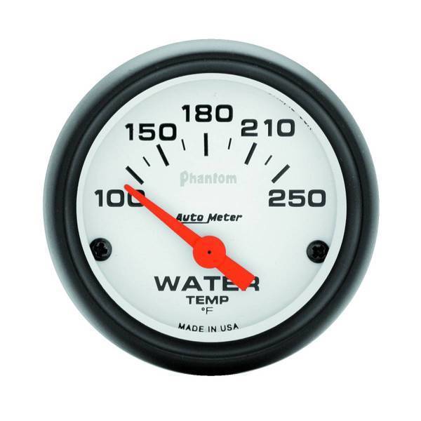 Autometer - AutoMeter GAUGE WATER TEMP 2 1/16in. 100-250deg.F ELECTRIC PHANTOM - 5737