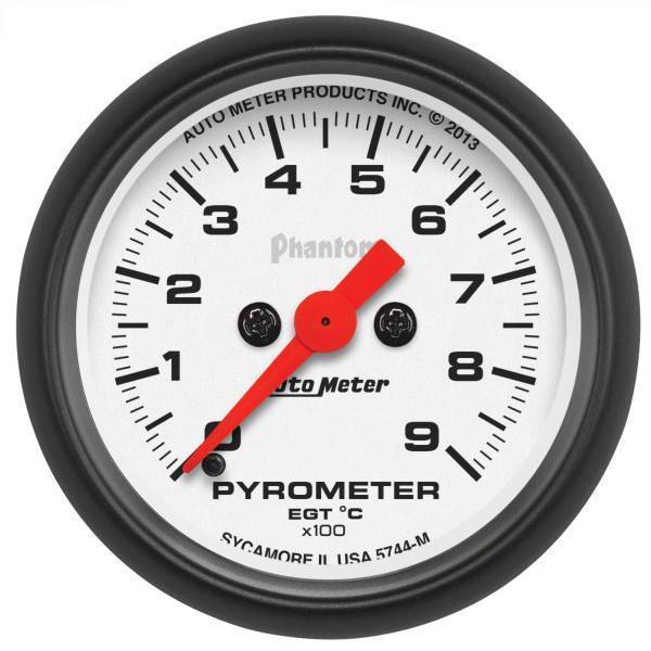 Autometer - AutoMeter GAUGE PYROMETER (EGT) 2 1/16in. 900deg.C DIGITAL STEPPER MOTOR PHANTOM - 5744-M