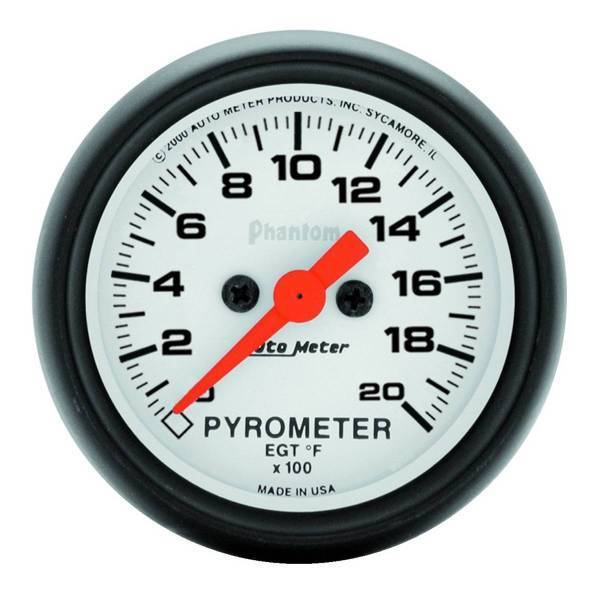 Autometer - AutoMeter GAUGE PYROMETER (EGT) 2 1/16in. 2000deg.F DIGITAL STEPPER MOTOR PHANTOM - 5745