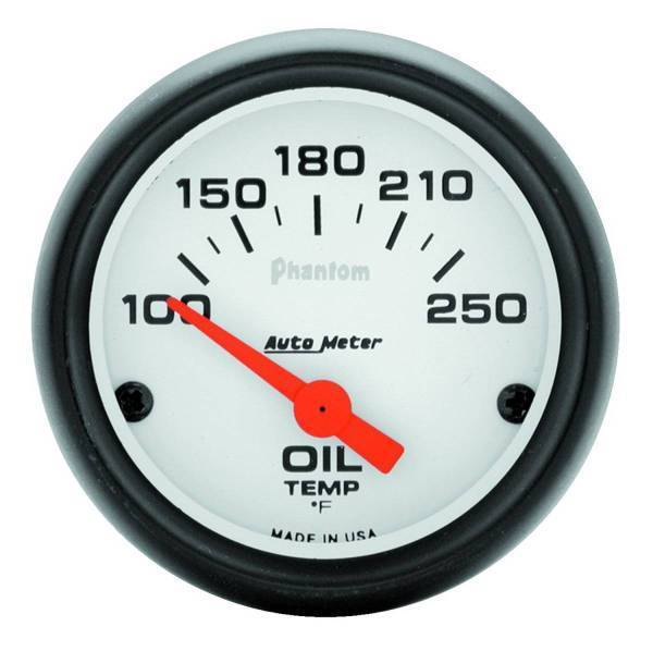 Autometer - AutoMeter GAUGE OIL TEMP 2 1/16in. 100-250deg.F ELECTRIC PHANTOM - 5747