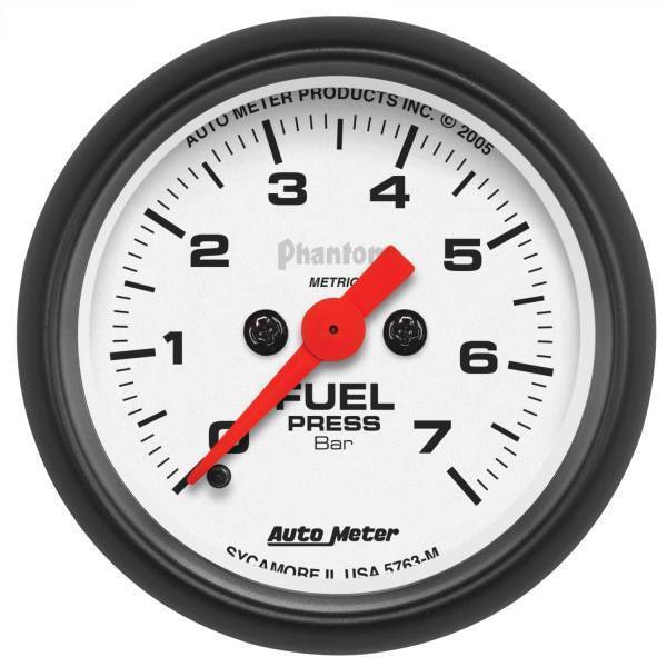 Autometer - AutoMeter GAUGE FUEL PRESSURE 2 1/16in. 7BAR DIGITAL STEPPER MOTOR PHANTOM - 5763-M