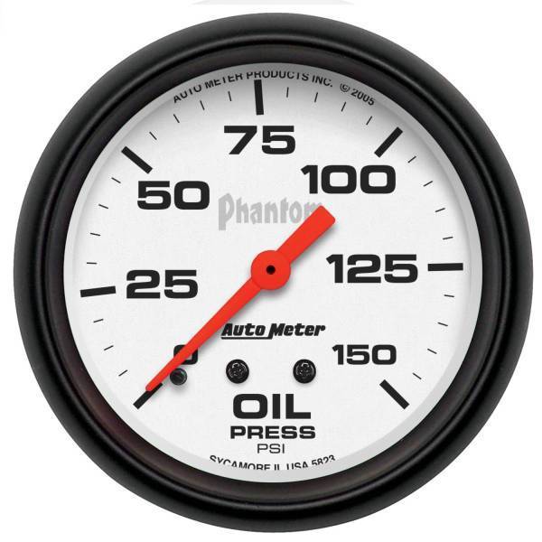 Autometer - AutoMeter GAUGE OIL PRESSURE 2 5/8in. 150PSI MECHANICAL PHANTOM - 5823