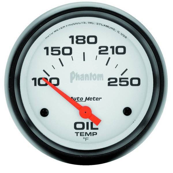 Autometer - AutoMeter GAUGE OIL TEMP 2 5/8in. 100-250deg.F ELECTRIC PHANTOM - 5847