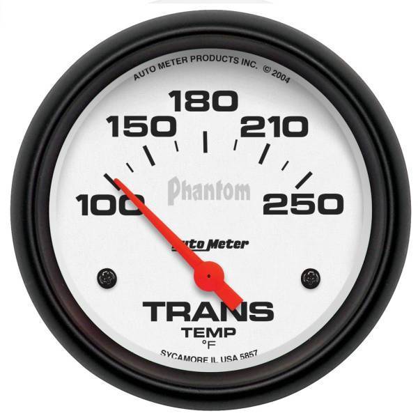 Autometer - AutoMeter GAUGE TRANSMISSION TEMP 2 5/8in. 100-250deg.F ELECTRIC PHANTOM - 5857