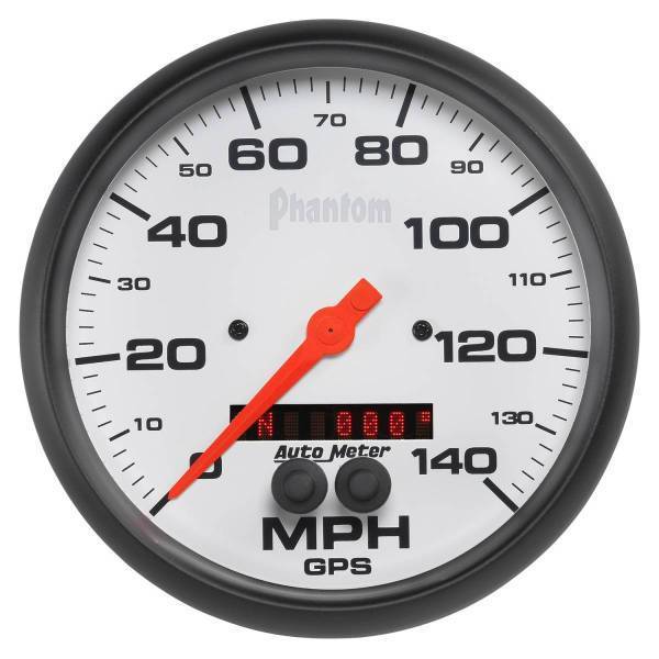 Autometer - AutoMeter GAUGE SPEEDOMETER 5in. 140MPH GPS PHANTOM - 5881