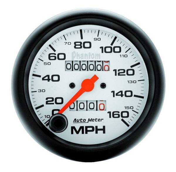 Autometer - AutoMeter GAUGE SPEEDOMETER 3 3/8in. 160MPH MECHANICAL PHANTOM - 5893