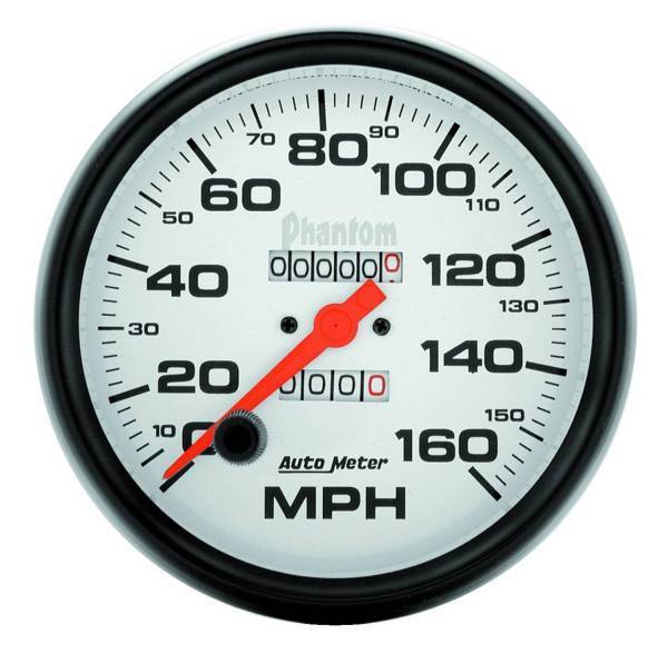 Autometer - AutoMeter GAUGE SPEEDOMETER 5in. 160MPH MECHANICAL PHANTOM - 5895