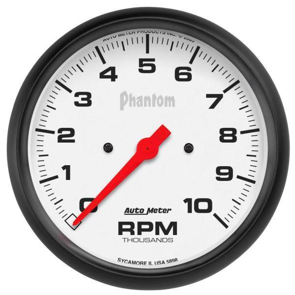 Autometer - AutoMeter GAUGE TACHOMETER 5in. 10K RPM IN-DASH PHANTOM - 5898
