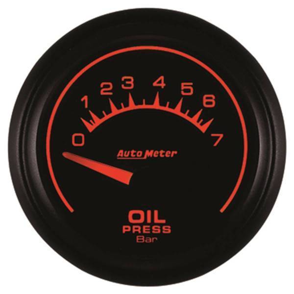 Autometer - AutoMeter GAUGE OIL PRESSURE 2 1/16in. 7 BAR ELECTRIC ES - 5927-M