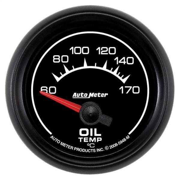 Autometer - AutoMeter GAUGE OIL TEMP 2 1/16in. 60-170deg.C ELECTRIC ES - 5948-M