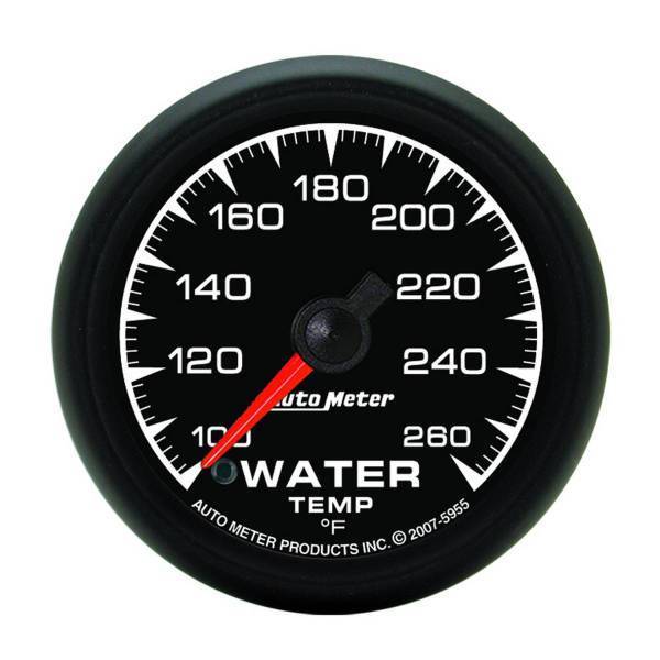 Autometer - AutoMeter GAUGE WATER TEMP 2 1/16in. 100-260deg.F DIGITAL STEPPER MOTOR ES - 5955