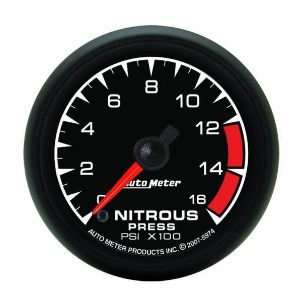 Autometer - AutoMeter GAUGE NITROUS PRESSURE 2 1/16in. 1600PSI DIGITAL STEPPER MOTOR ES - 5974