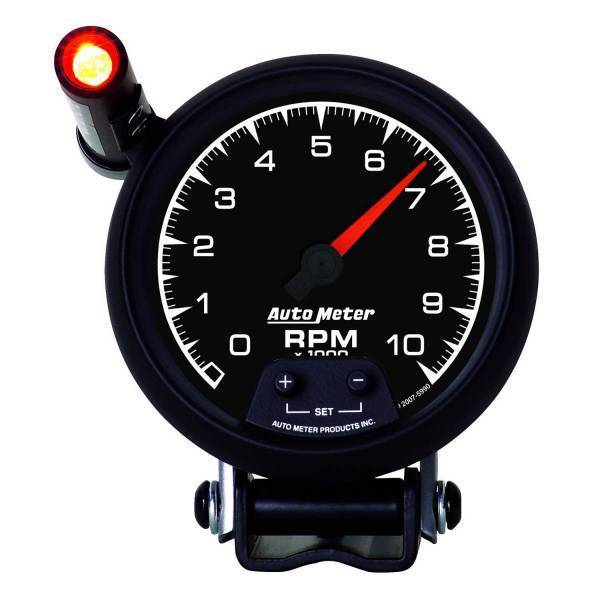 Autometer - AutoMeter GAUGE TACHOMETER 3 3/4in. 10K RPM PEDESTAL W/EXT. QUICK-LITE ES - 5990