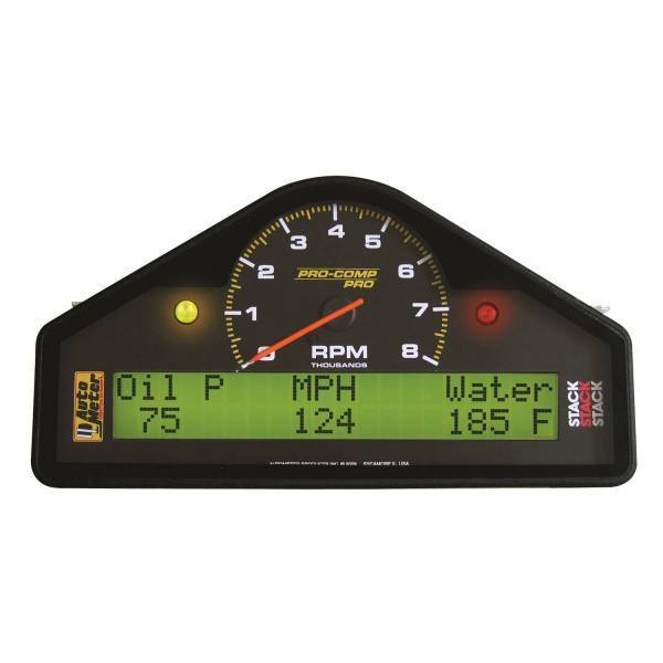Autometer - AutoMeter STREET DASH DISPLAY 8K RPM/MPH/OILP/OILT/WTMP/VOLT PRO-COMP - 6001