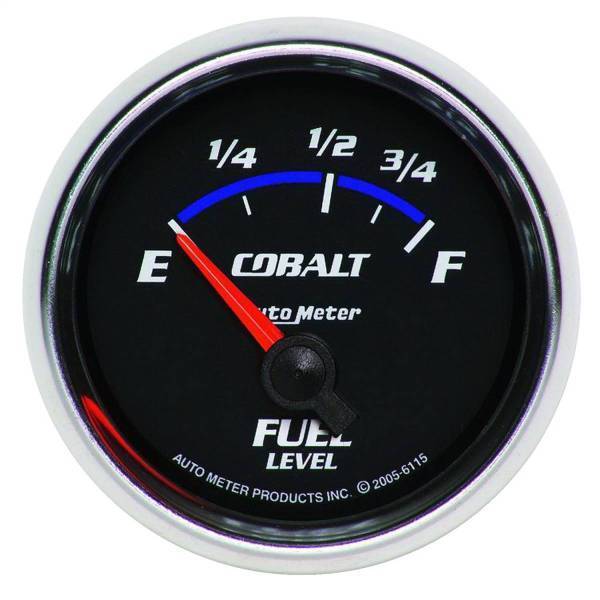 Autometer - AutoMeter GAUGE FUEL LEVEL 2 1/16in. 73OE TO 10OF ELEC COBALT - 6115
