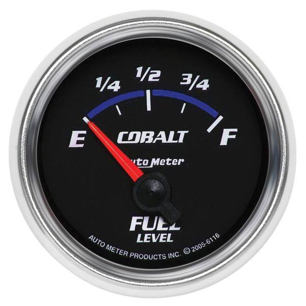 Autometer - AutoMeter GAUGE FUEL LEVEL 2 1/16in. 240OE TO 33OF ELEC COBALT - 6116