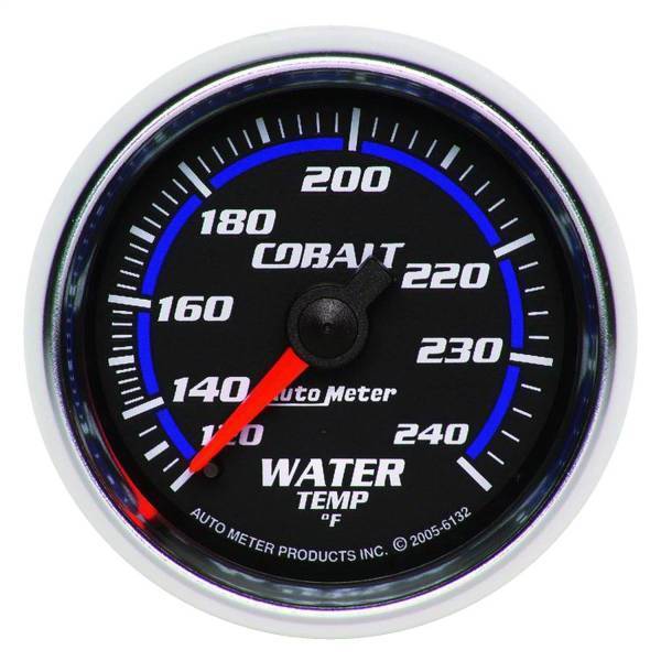 Autometer - AutoMeter GAUGE WATER TEMP 2 1/16in. 120-240deg.F MECHANICAL COBALT - 6132