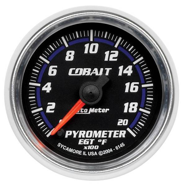 Autometer - AutoMeter GAUGE PYROMETER (EGT) 2 1/16in. 2000deg.F DIGITAL STEPPER MOTOR COBALT - 6145