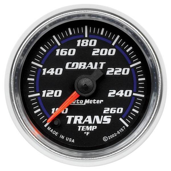 Autometer - AutoMeter GAUGE TRANSMISSION TEMP 2 1/16in. 100-260deg.F DIGITAL STEPPER MOTOR COBALT - 6157