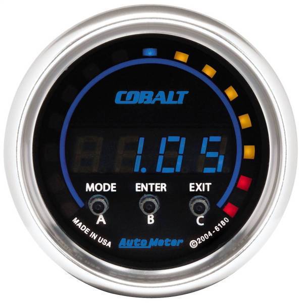 Autometer - AutoMeter GAUGE PERFORM METER 2 1/16in. 1/4 MILE/HP/0-60/60-0/G FORCES DIGITAL COBALT - 6180