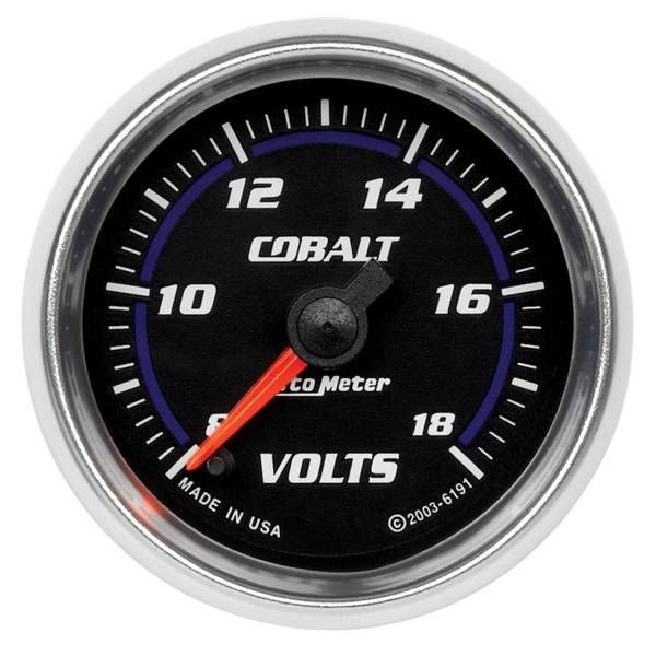 Autometer - AutoMeter GAUGE VOLTMETER 2 1/16in. 18V DIGITAL STEPPER MOTOR COBALT - 6191