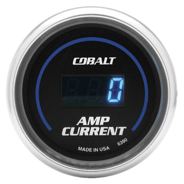 Autometer - AutoMeter GAUGE STEREO AMP CURRENT 2 1/16in. 250A DIGITAL COBALT - 6390