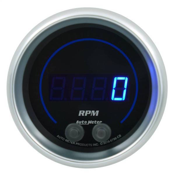 Autometer - AutoMeter GAUGE TACHOMETER 3 3/8in. 16K RPM IN-DASH COBALT ELITE DIGITAL - 6798-CB