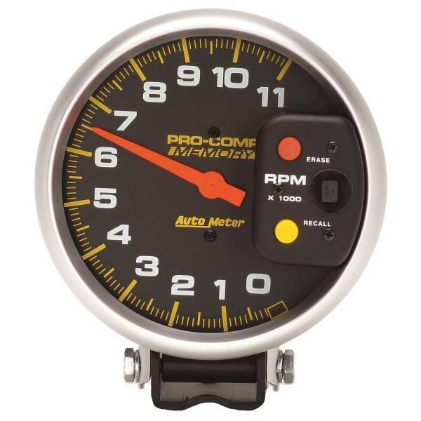 Autometer - AutoMeter GAUGE TACHOMETER 5in. 11K RPM PEDESTAL W/PEAK MEMORY PRO-COMP - 6811