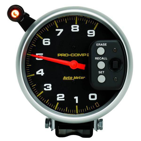 Autometer - AutoMeter GAUGE TACH 5in. 9K RPM PEDESTAL W/QUICK LITE/PEAK MEMORY PRO-COMP - 6851