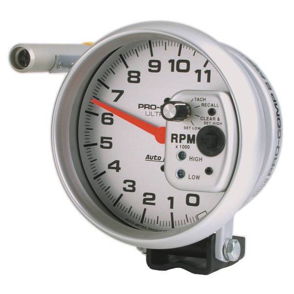 Autometer - AutoMeter GAUGE TACH 5in. 11K RPM PEDESTAL W/QUICK LITE W/PEAK MEMORY ULTRA-LITE - 6858