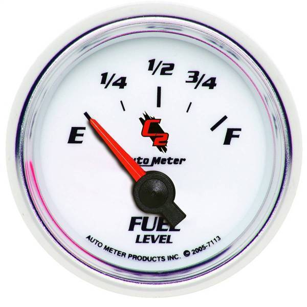 Autometer - AutoMeter GAUGE FUEL LEVEL 2 1/16in. 0OE TO 90OF ELEC C2 - 7113
