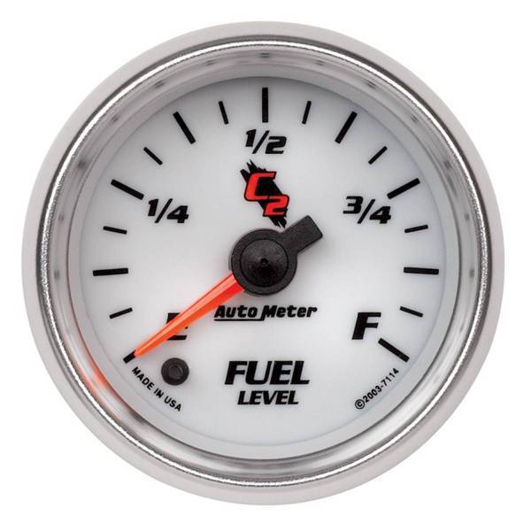 Autometer - AutoMeter GAUGE FUEL LEVEL 2 1/16in. 0-280O PROGRAMMABLE C2 - 7114
