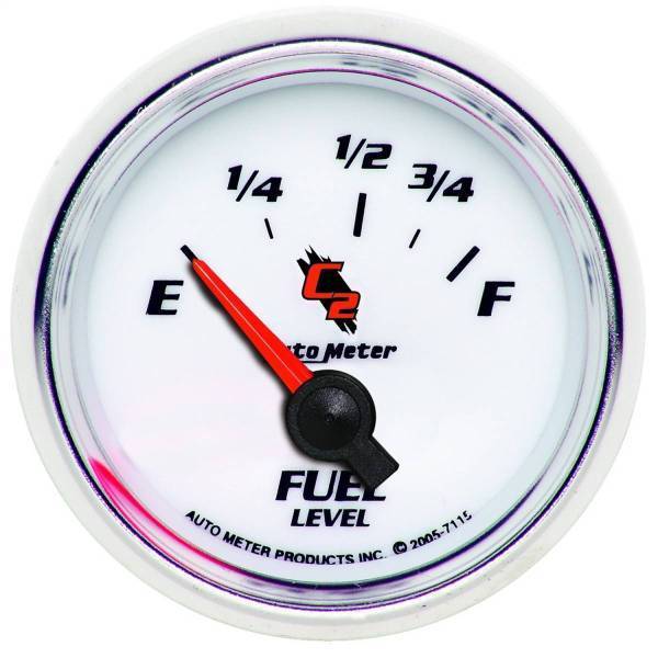 Autometer - AutoMeter GAUGE FUEL LEVEL 2 1/16in. 73OE TO 10OF ELEC C2 - 7115