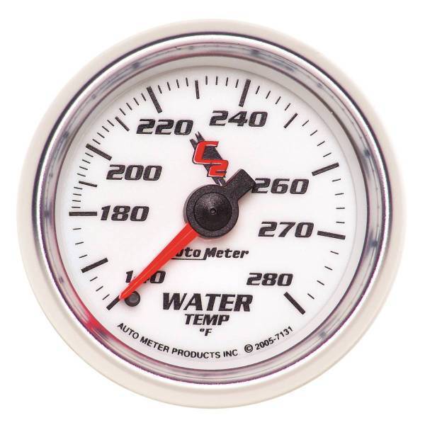 Autometer - AutoMeter GAUGE WATER TEMP 2 1/16in. 140-280deg.F MECHANICAL C2 - 7131