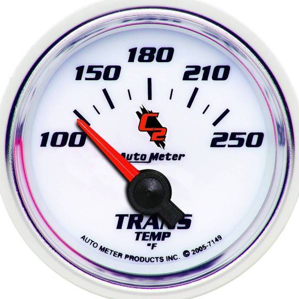 Autometer - AutoMeter GAUGE TRANSMISSION TEMP 2 1/16in. 100-250deg.F ELECTRIC C2 - 7149